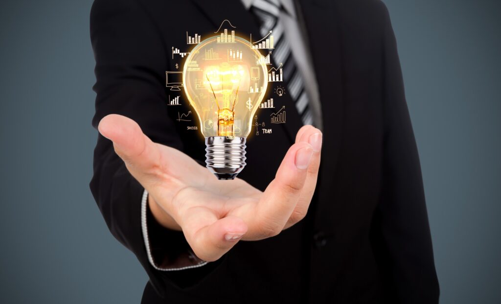 light bulb in a hand Image by jannoon028 on Freepik